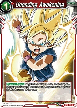 Image for Unending Awakening (Cross Worlds) (BT3-027) - Dragon Ball Super: Masters