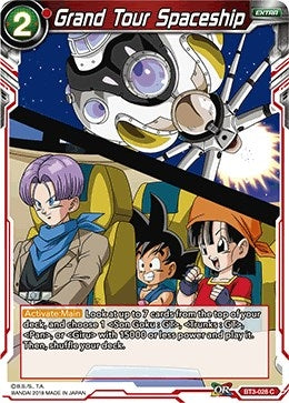 Image for Grand Tour Spaceship (Cross Worlds) (BT3-028) - Dragon Ball Super: Masters