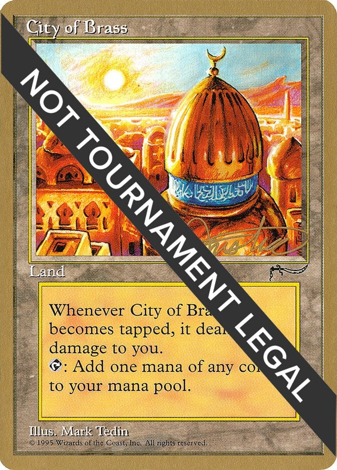 Image for City of Brass - 1996 George Baxter (ARN) (World Championship Decks) - Magic: The Gathering