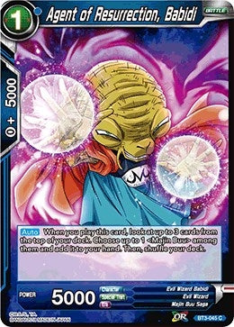 Image for Agent of Resurrection, Babidi (Cross Worlds) (BT3-045) - Dragon Ball Super: Masters