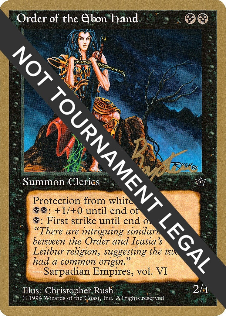 Image for Order of the Ebon Hand (Rush) - 1996 George Baxter (FEM) (World Championship Decks) - Magic: The Gathering