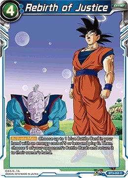 Image for Rebirth of Justice (Cross Worlds) (BT3-053) - Dragon Ball Super: Masters