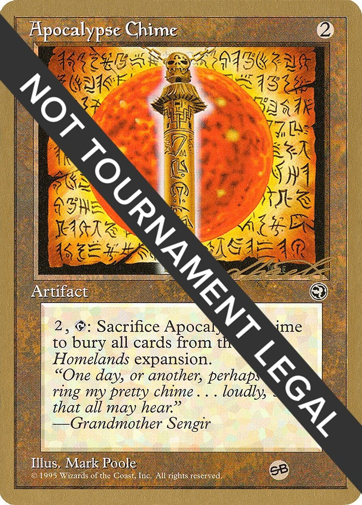 Image for Apocalypse Chime - 1996 Leon Lindback (HML) (SB) (World Championship Decks) - Magic: The Gathering