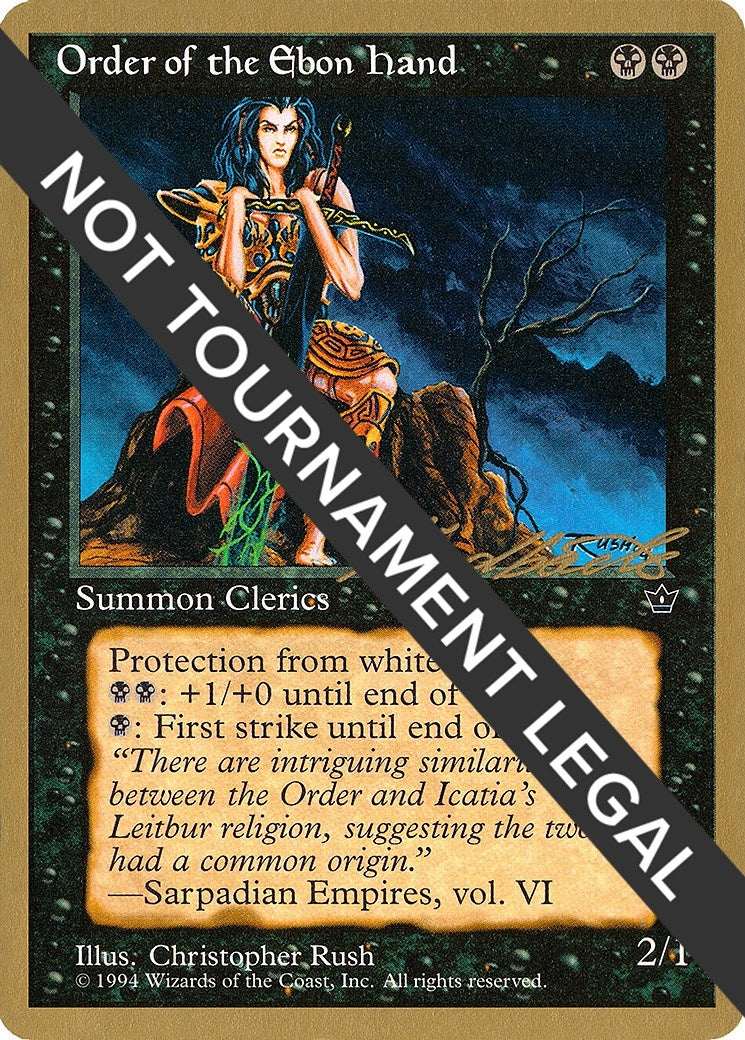 Image for Order of the Ebon Hand (Rush) - 1996 Leon Lindback (FEM) (World Championship Decks) - Magic: The Gathering
