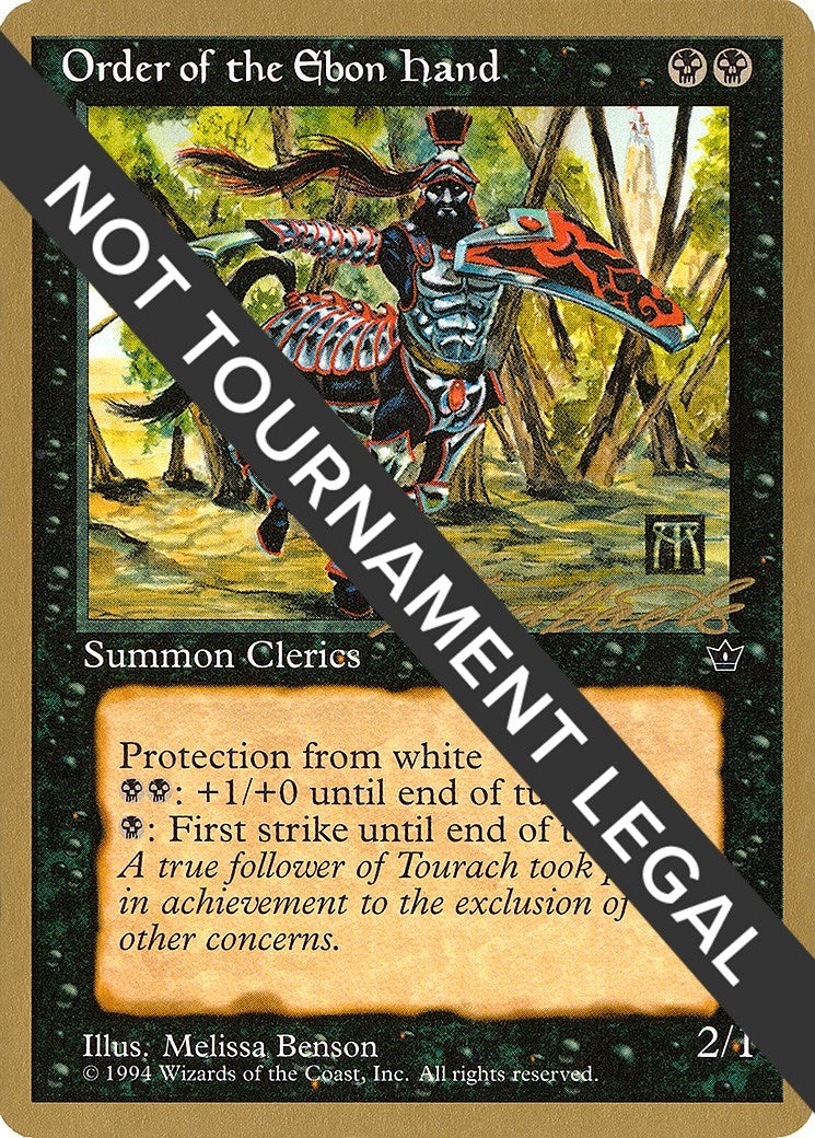 Image for Order of the Ebon Hand (Benson) - 1996 Leon Lindback (FEM) (World Championship Decks) - Magic: The Gathering