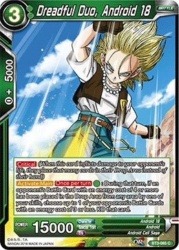 Image for Dreadful Duo, Android 18 (Cross Worlds) (BT3-065) - Dragon Ball Super: Masters