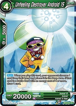 Image for Unfeeling Destroyer Android 15 (Cross Worlds) (BT3-073) - Dragon Ball Super: Masters