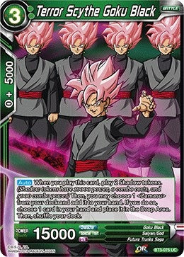 Image for Terror Scythe Goku Black (Cross Worlds) (BT3-075) - Dragon Ball Super: Masters