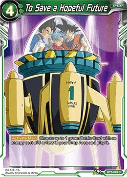 Image for To Save a Hopeful Future (Cross Worlds) (BT3-079) - Dragon Ball Super: Masters