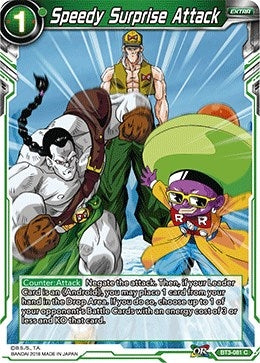 Image for Speedy Surprise Attack (Cross Worlds) (BT3-081) - Dragon Ball Super: Masters