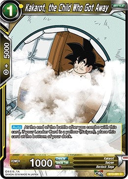 Image for Kakarot, the Child Who Got Away (Cross Worlds) (BT3-091) - Dragon Ball Super: Masters