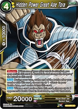 Image for Hidden Power Great Ape Tora (Cross Worlds) (BT3-096) - Dragon Ball Super: Masters