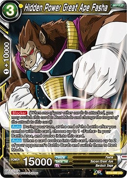 Image for Hidden Power Great Ape Fasha (Cross Worlds) (BT3-098) - Dragon Ball Super: Masters