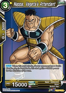 Image for Nappa, Vegeta's Attendant (Cross Worlds) (BT3-102) - Dragon Ball Super: Masters