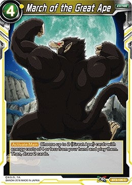 Image for March of the Great Ape (Cross Worlds) (BT3-106) - Dragon Ball Super: Masters