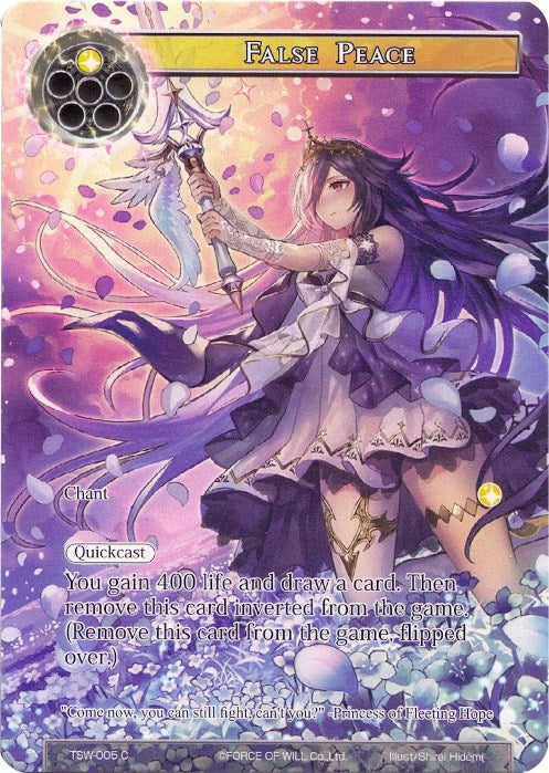Image for False Peace // Deadly Pox (Full Art) (The Time Spinning Witch) (TSW-005) - Force of Will