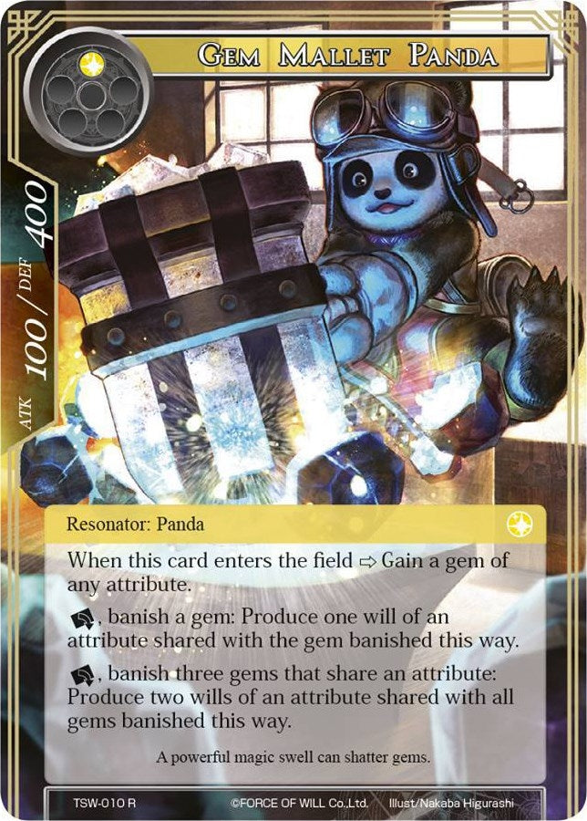 Image for Gem Mallet Panda (The Time Spinning Witch) (TSW-010) - Force of Will