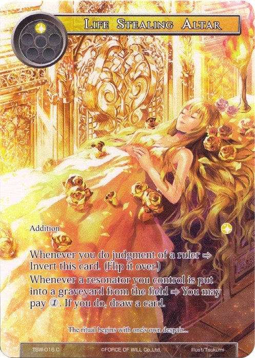 Image for Life Stealing Altar // Soul Returning Altar (Full Art) (The Time Spinning Witch) (TSW-016) - Force of Will