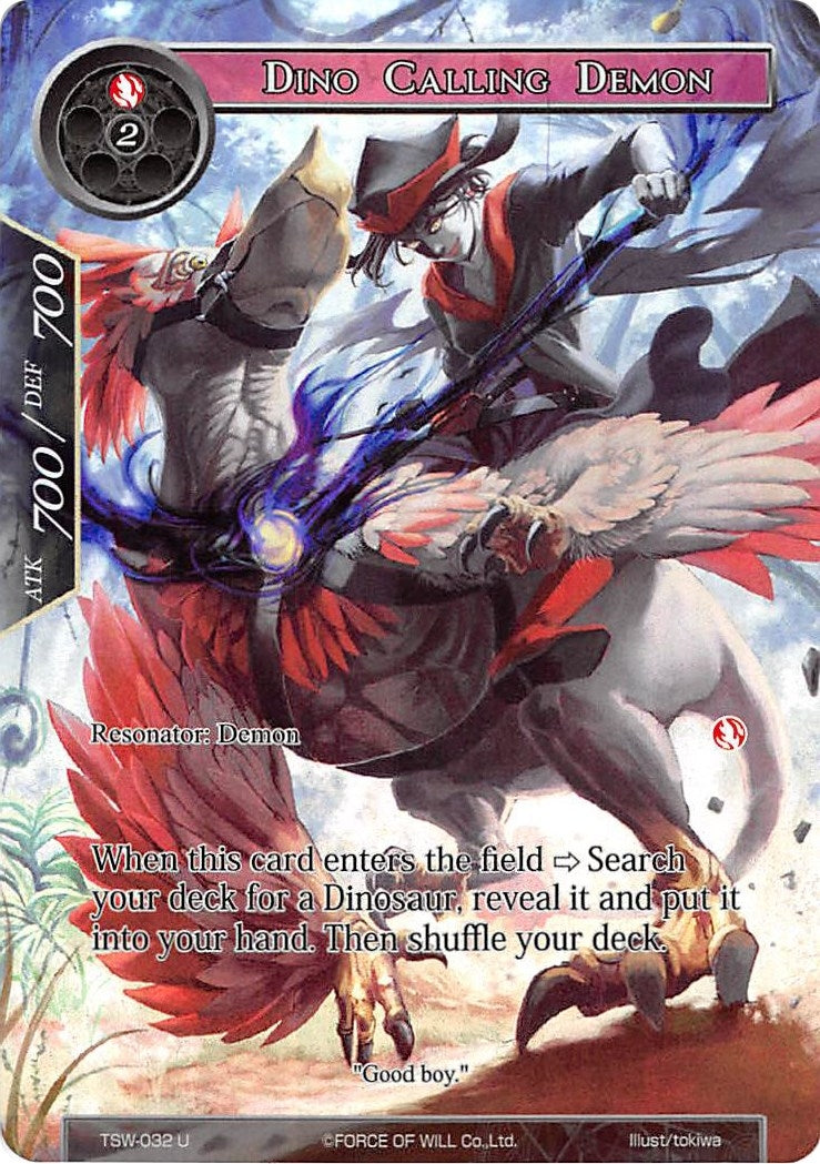 Image for Dino Calling Demon (Full Art) (The Time Spinning Witch) (TSW-032) - Force of Will