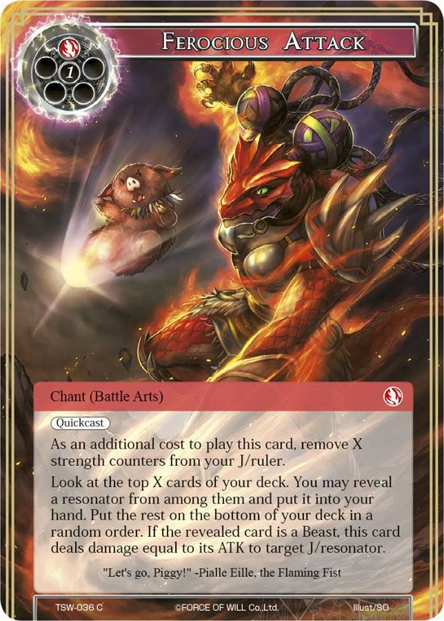 Image for Ferocious Attack (The Time Spinning Witch) (TSW-036) - Force of Will