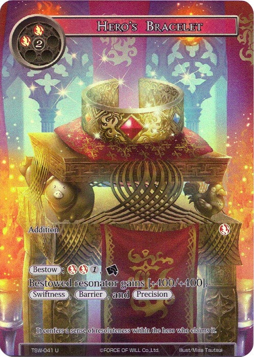 Image for Hero's Bracelet (Full Art) (The Time Spinning Witch) (TSW-041) - Force of Will