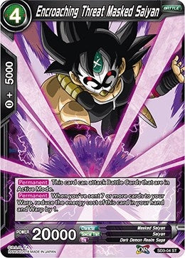 Image for Encroaching Threat Masked Saiyan (Cross Worlds) (SD3-04) - Dragon Ball Super: Masters