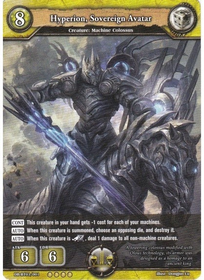 Image for Hyperion, Sovereign Avatar (Gears of Apocalypse) (DB-BT03/001) - Dragoborne