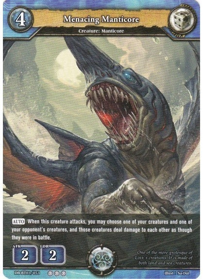 Image for Menacing Manticore (Gears of Apocalypse) (DB-BT03/053) - Dragoborne