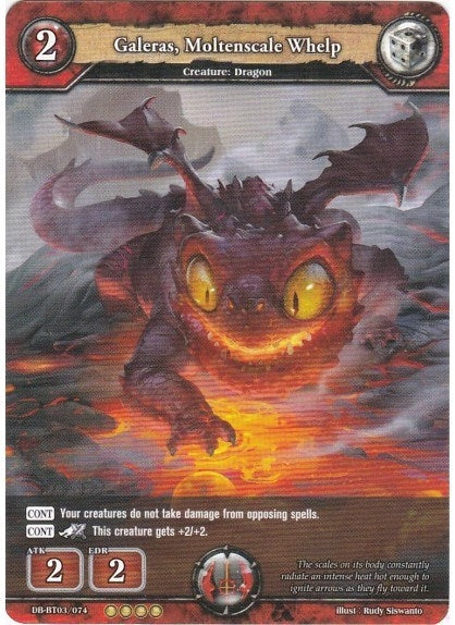 Image for Galeras, Moltenscale Whelp (Gears of Apocalypse) (DB-BT03/074) - Dragoborne