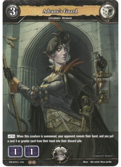 Image for Adraste's Guard (Gears of Apocalypse) (DB-BT03/104) - Dragoborne