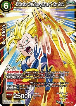 Image for Victorious Fist Super Saiyan 3 Son Goku (Cross Worlds) (BT3-003) - Dragon Ball Super: Masters