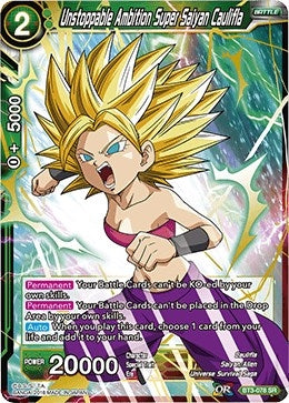 Image for Unstoppable Ambition Super Saiyan Caulifla (Cross Worlds) (BT3-078) - Dragon Ball Super: Masters