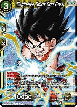 Image for Explosive Spirit Son Goku (Cross Worlds) (BT3-088) - Dragon Ball Super: Masters