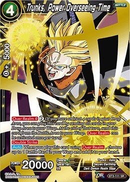 Image for Trunks, Power Overseeing Time (Cross Worlds) (BT3-111) - Dragon Ball Super: Masters