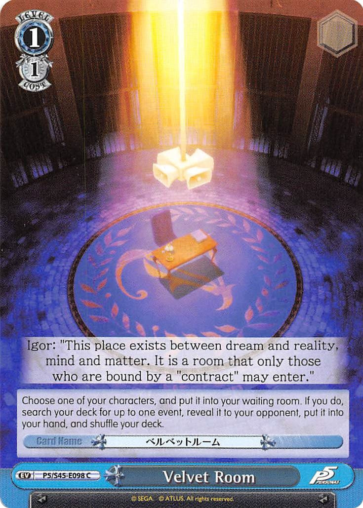 Image for Velvet Room (Persona 5) (P5/S45-E098 C) - Weiss Schwarz