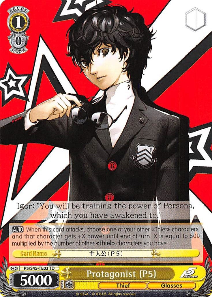 Image for Protagonist (P5) (Persona 5) (P5/S45-TE03 TD) - Weiss Schwarz