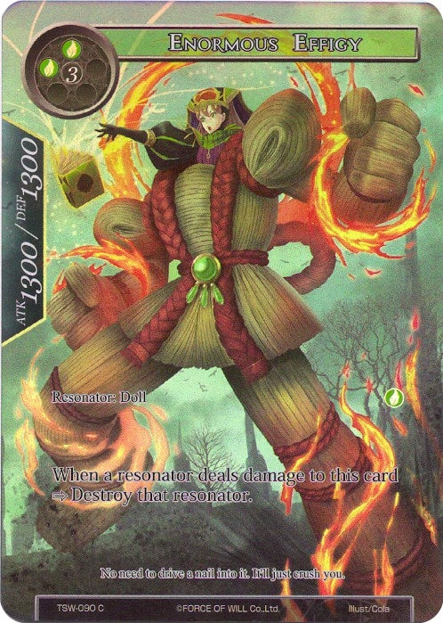 Image for Enormous Effigy (Full Art) (The Time Spinning Witch) (TSW-090) - Force of Will