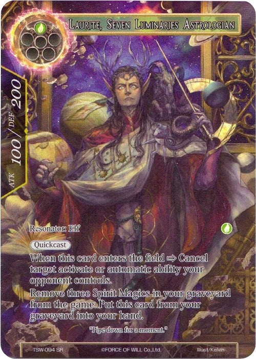 Image for Laurite, Seven Luminaries Astrologian (Full Art) (The Time Spinning Witch) (TSW-094) - Force of Will