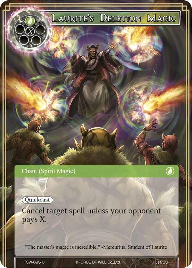 Image for Laurite's Deletion Magic (The Time Spinning Witch) (TSW-095) - Force of Will