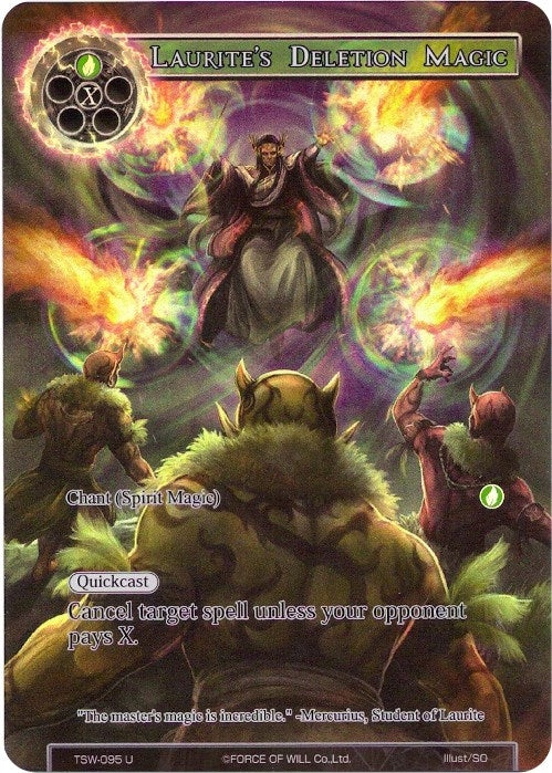 Image for Laurite's Deletion Magic (Full Art) (The Time Spinning Witch) (TSW-095) - Force of Will