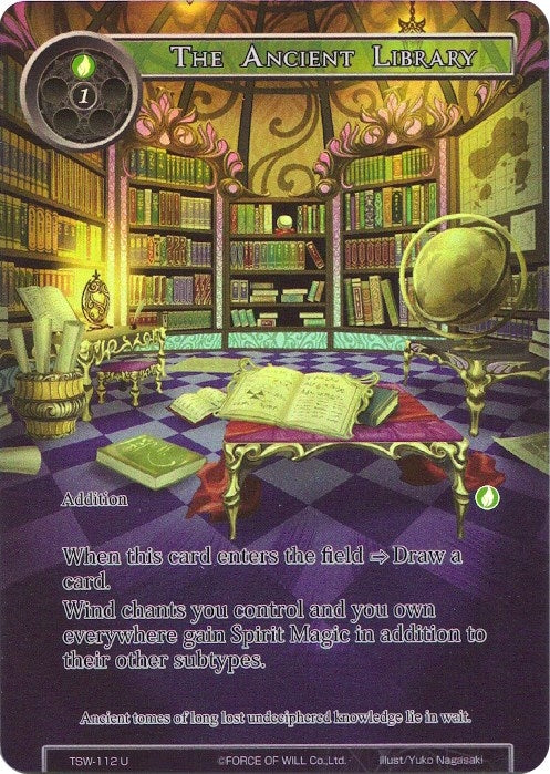 Image for The Ancient Library (Full Art) (The Time Spinning Witch) (TSW-112) - Force of Will