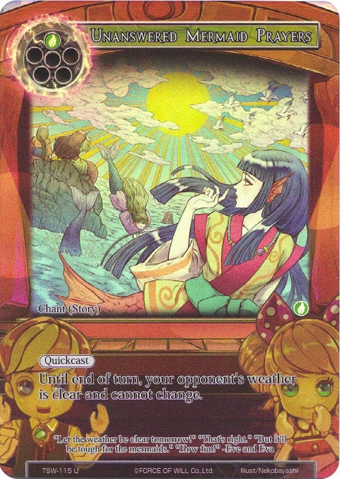 Image for Unanswered Mermaid Prayers (Full Art) (The Time Spinning Witch) (TSW-115) - Force of Will