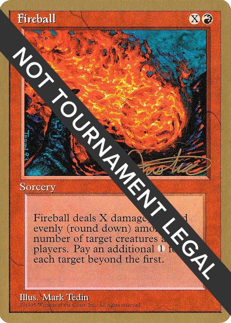 Image for Fireball - 1996 Mark Justice (4ED) (World Championship Decks) - Magic: The Gathering