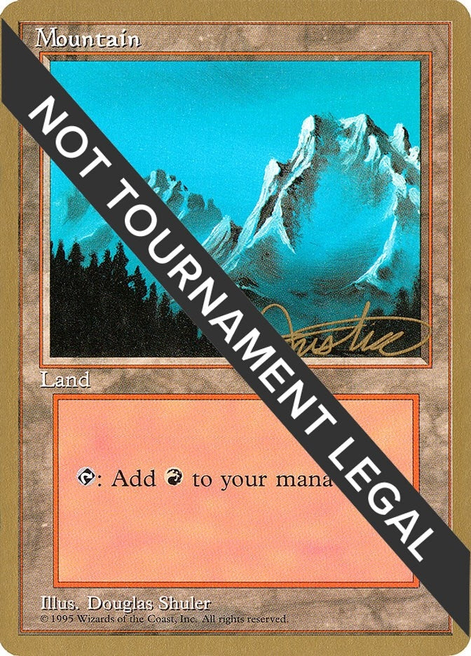 Image for Mountain (B) - 1996 Mark Justice (4ED) (World Championship Decks) - Magic: The Gathering