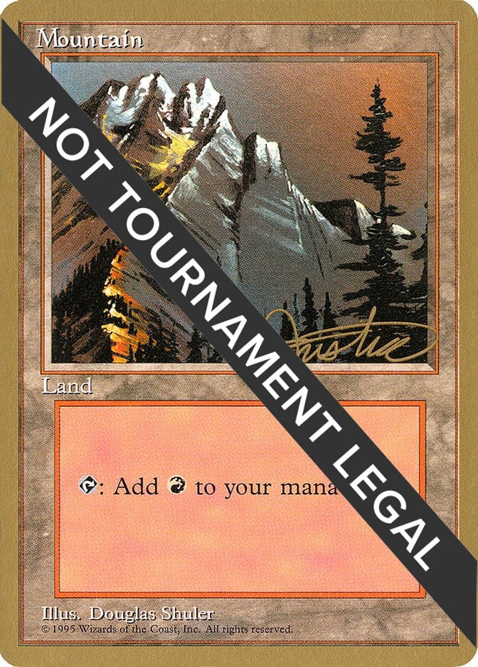 Image for Mountain (A) - 1996 Mark Justice (4ED) (World Championship Decks) - Magic: The Gathering