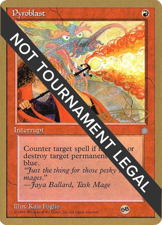 Image for Pyroblast - 1996 Mark Justice (ICE) (SB) (World Championship Decks) - Magic: The Gathering