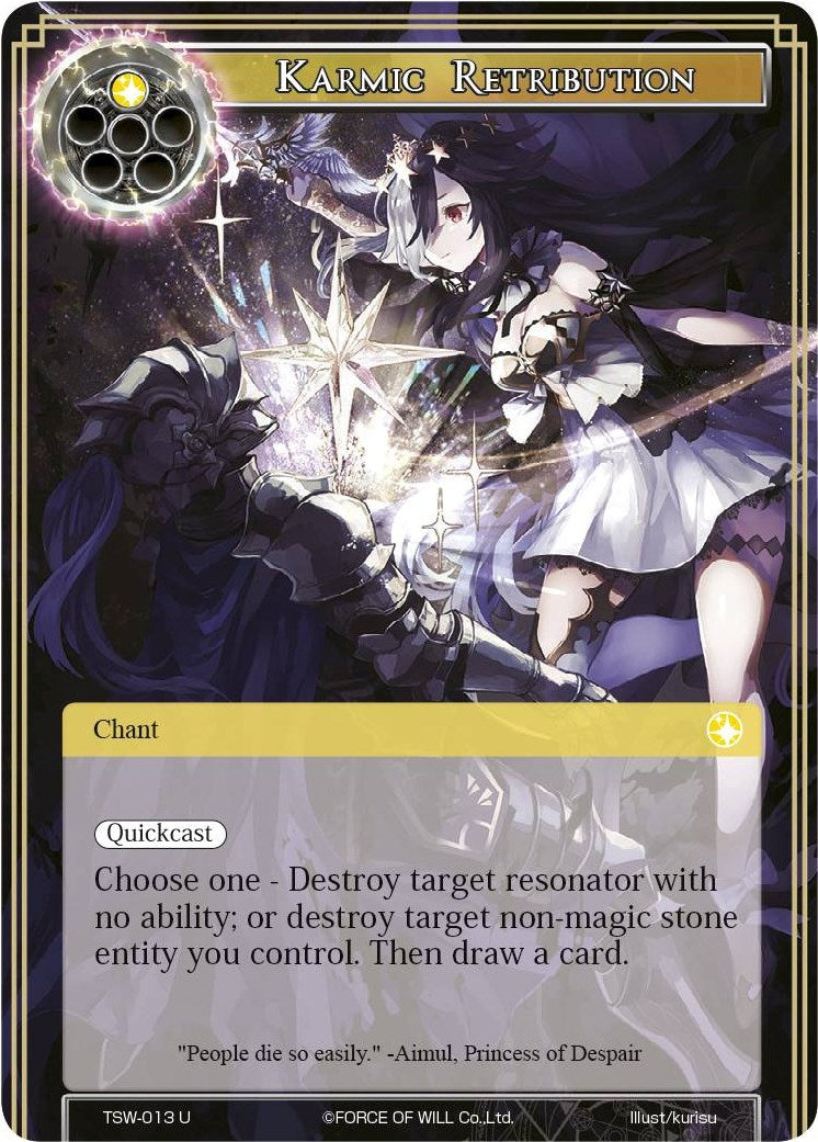 Image for Karmic Retribution (The Time Spinning Witch) (TSW-013) - Force of Will