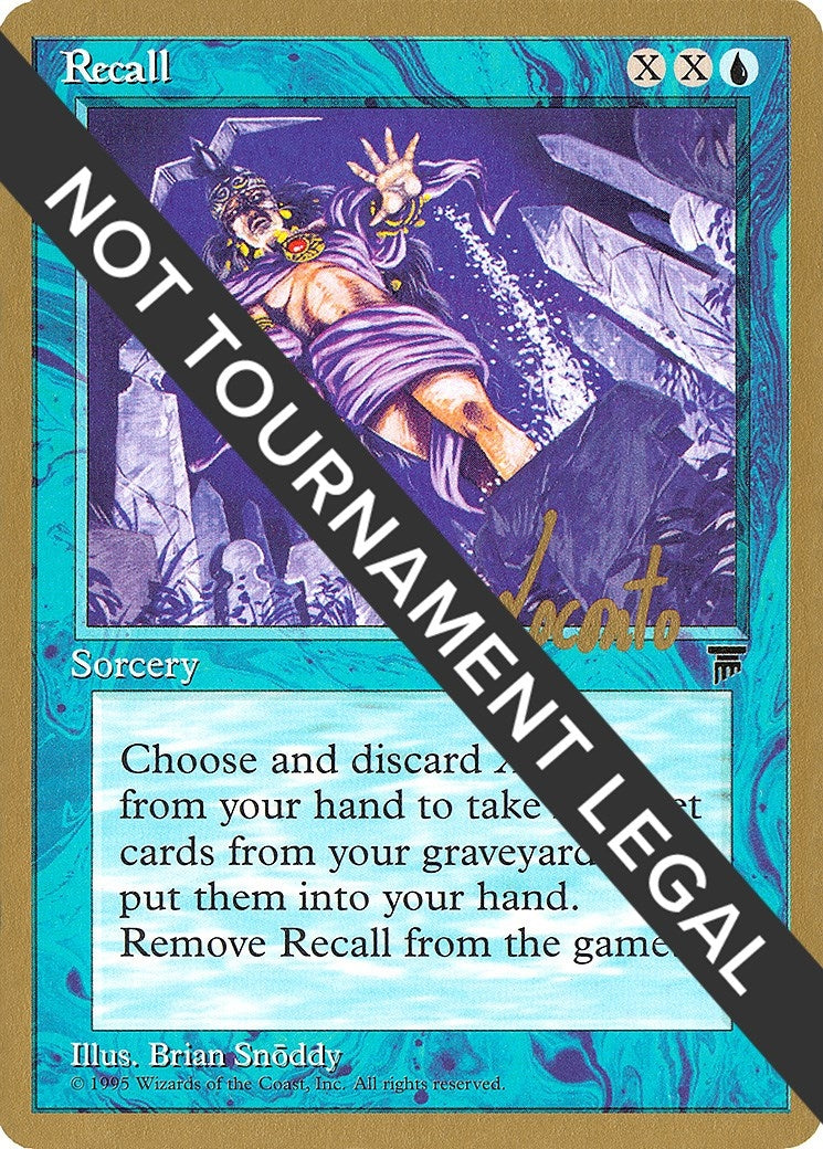 Image for Recall - 1996 Michael Loconto (LEG) (World Championship Decks) - Magic: The Gathering
