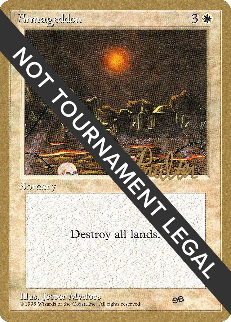 Image for Armageddon - 1996 Preston Poulter (4ED) (SB) (World Championship Decks) - Magic: The Gathering