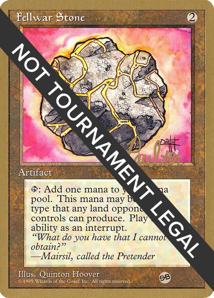 Image for Fellwar Stone - 1996 Preston Poulter (4ED) (SB) (World Championship Decks) - Magic: The Gathering